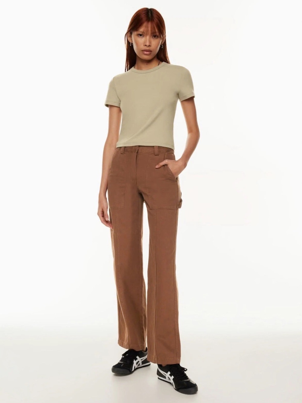 Sunday Best Wide Leg Cargo Pants in Brown